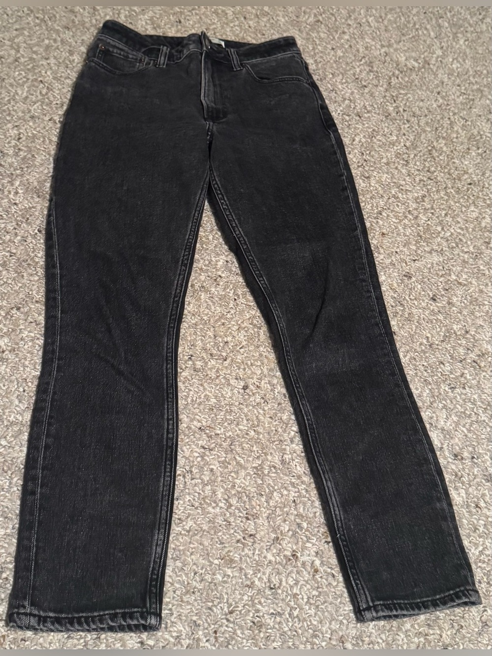 Abercrombie & Fitch The Skinny High Rise Curve Love Black Jeans